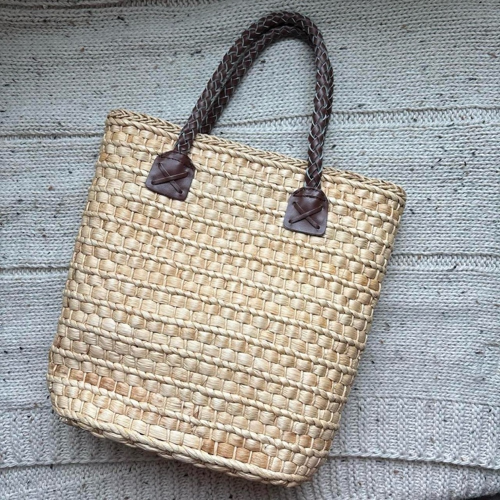 Vintage Woven Tote Bag